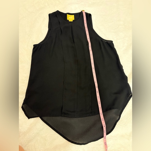 Anthropologie Maeve Black Sleeveless High-Low Blouse Size 2 - Picture 5 of 8